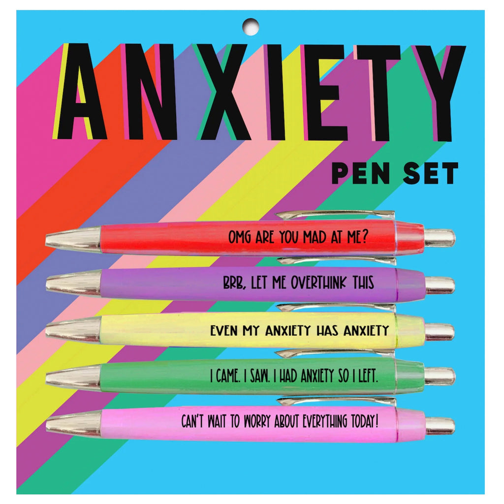 Anxiety Pen Set of 5.