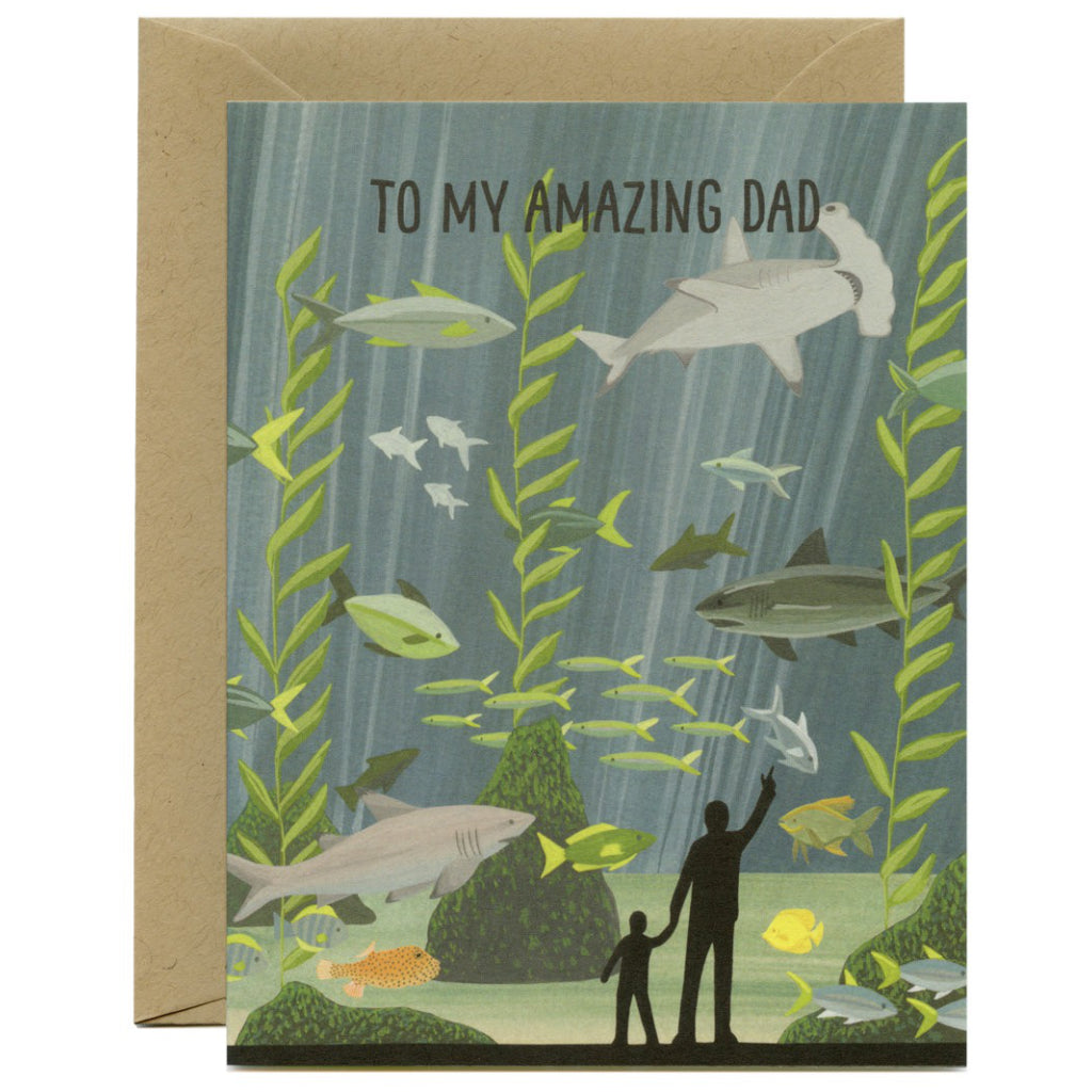 Aquarium Amazing Dad Card