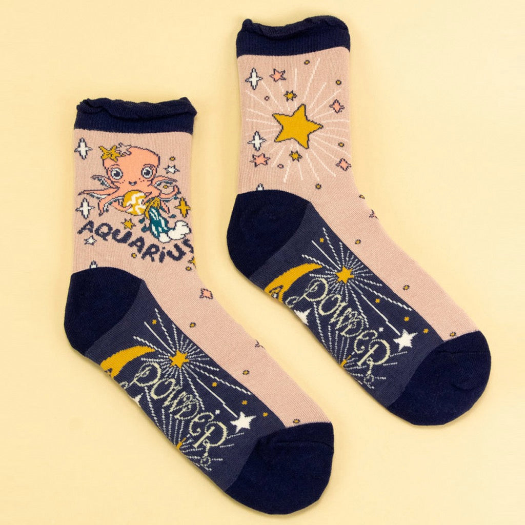 Aquarius Zodiac Socks.