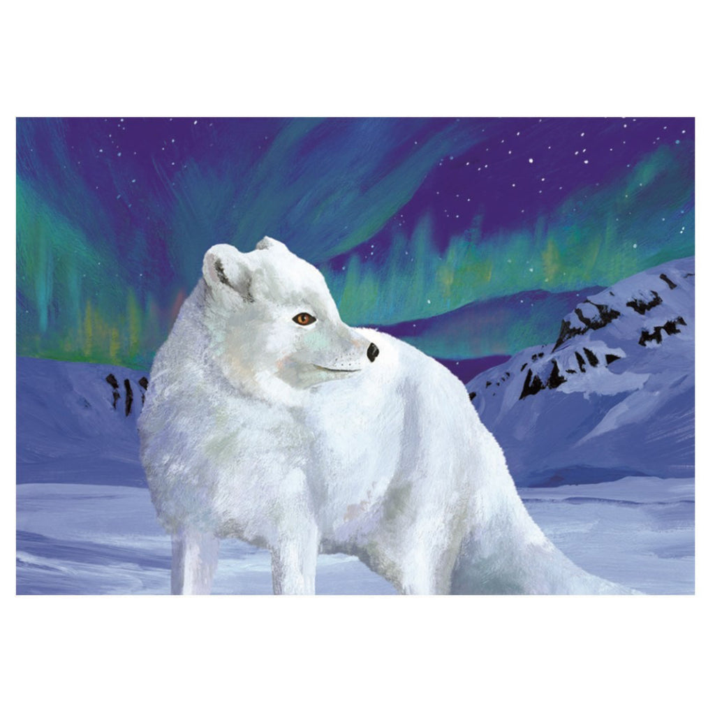 Arctic Fox Holiday Card