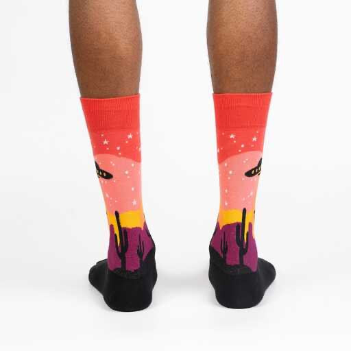 Area 51 Mens Crew Socks Back