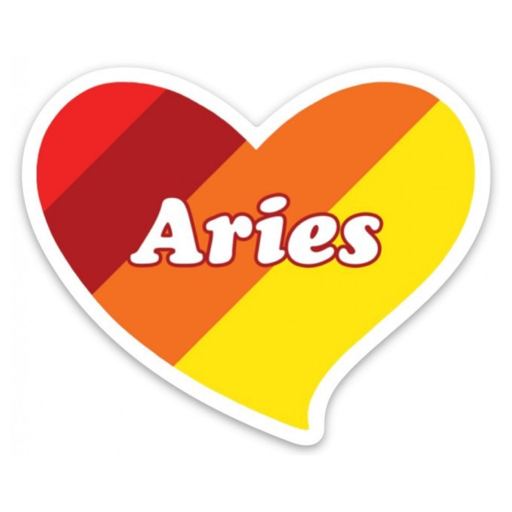 Aries Heart Sticker
