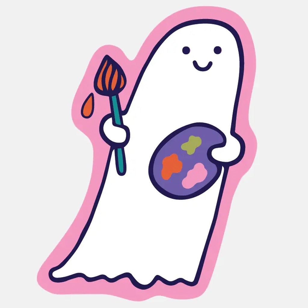 Art Ghost Sticker.