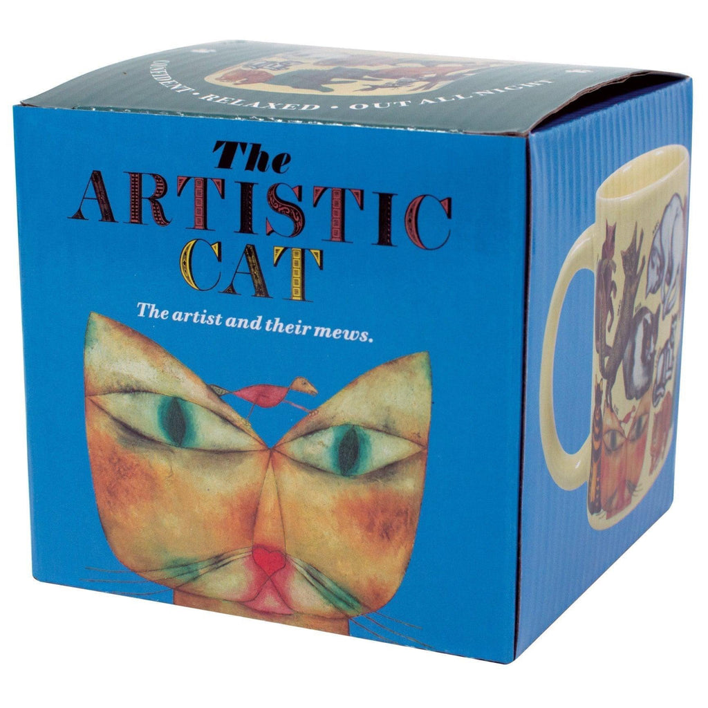 Artistic Cat Mug packaging.