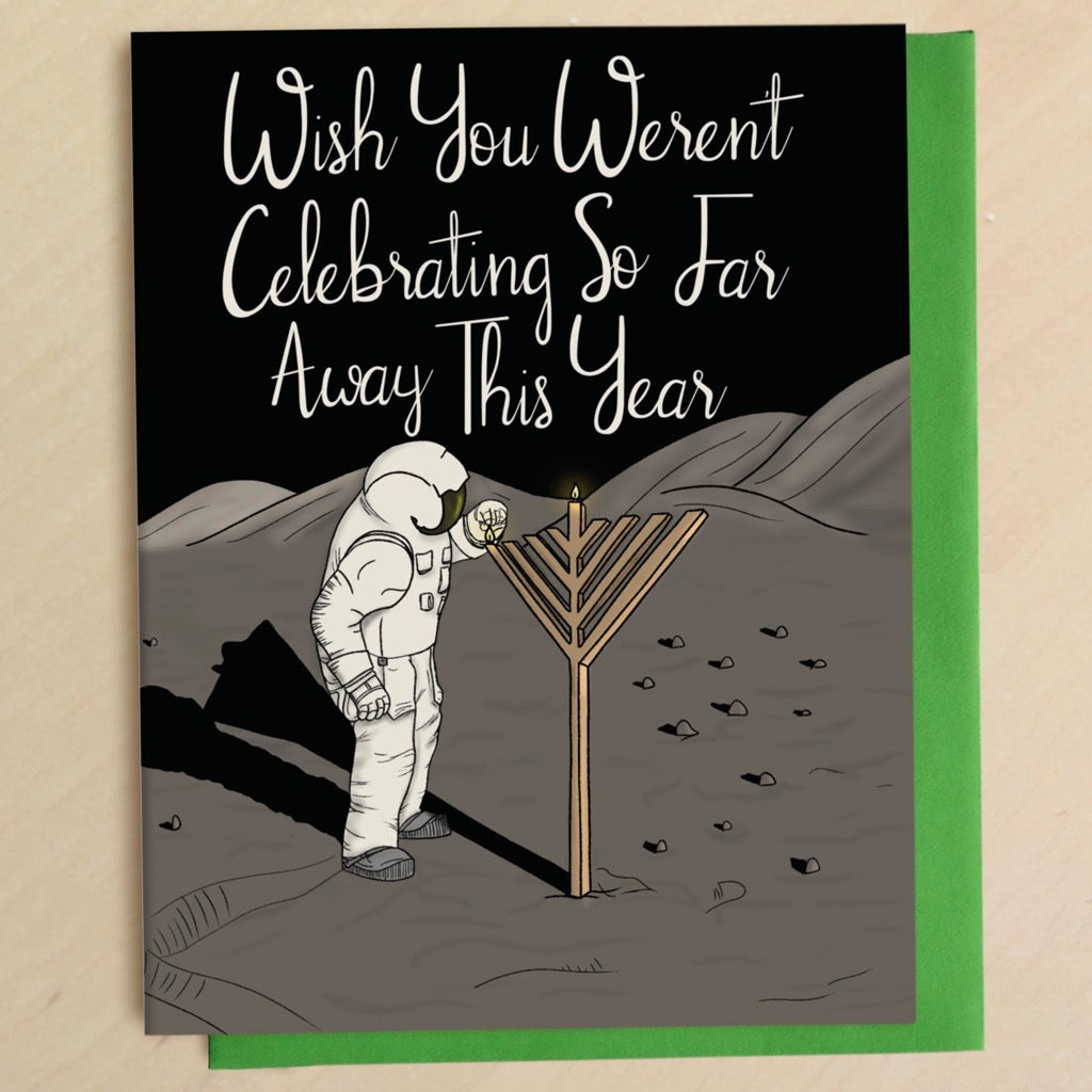 Astronaut Hanukkah Card