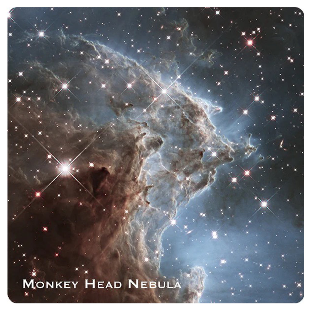 Astrophotography Glass Coasters Monkey Head