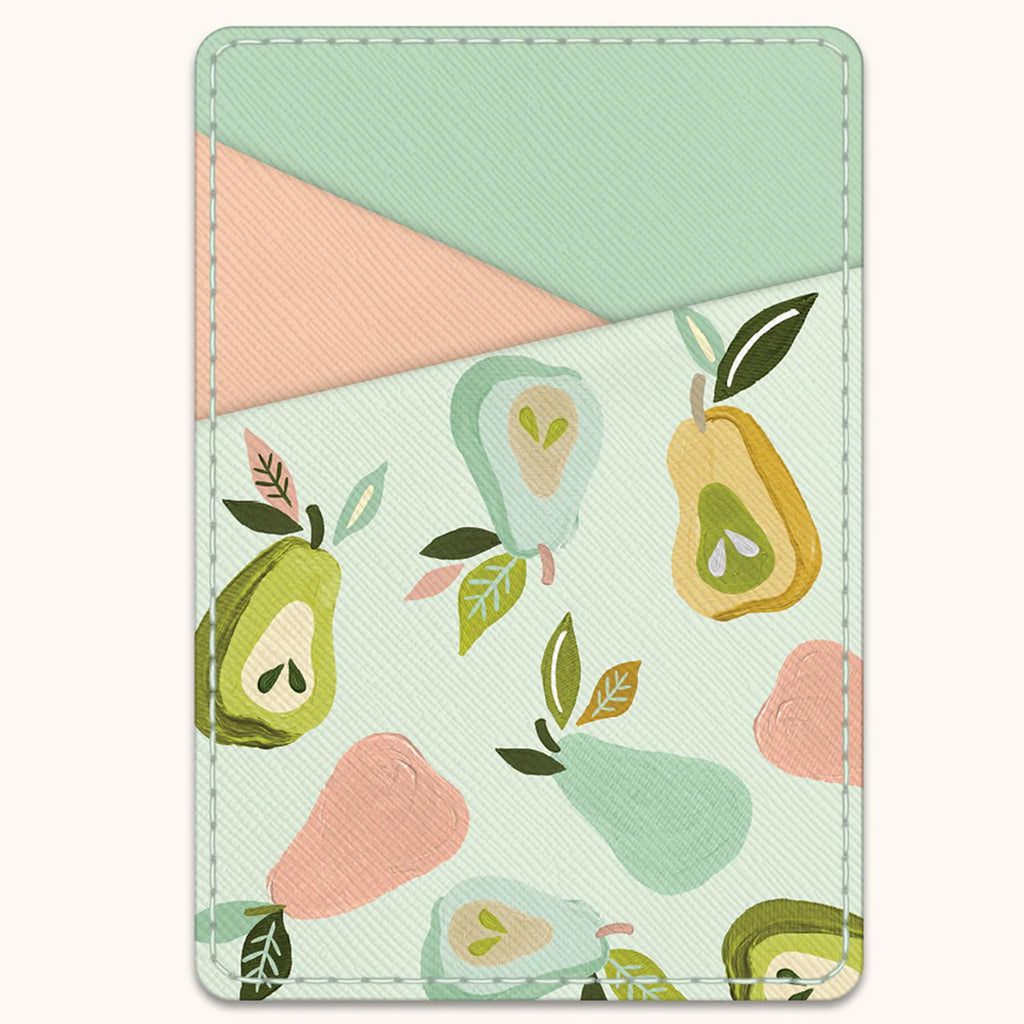 Au Pears Stick-On Cell Phone Wallet Pouch.