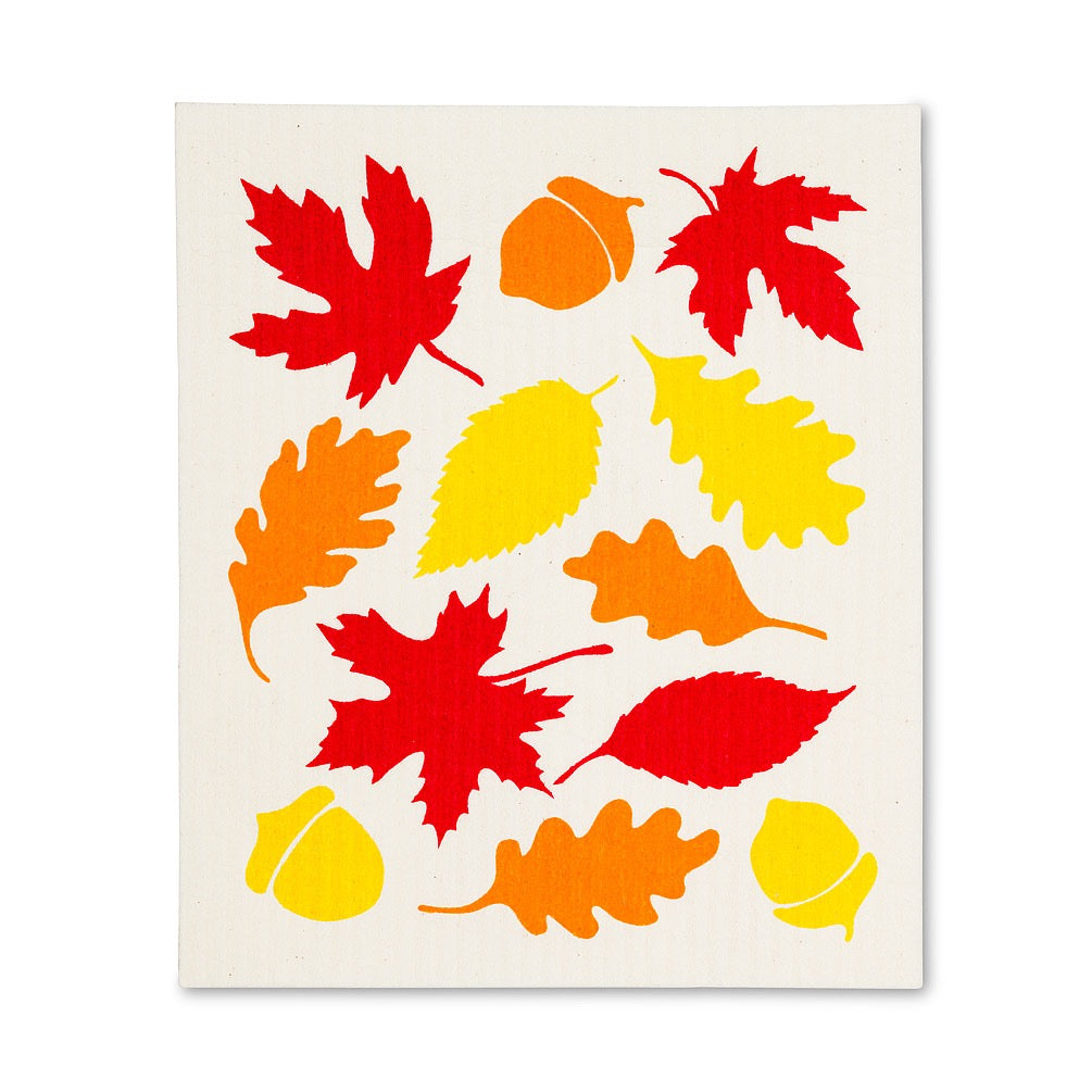 Autumn Leaves Swedish Dishcloth