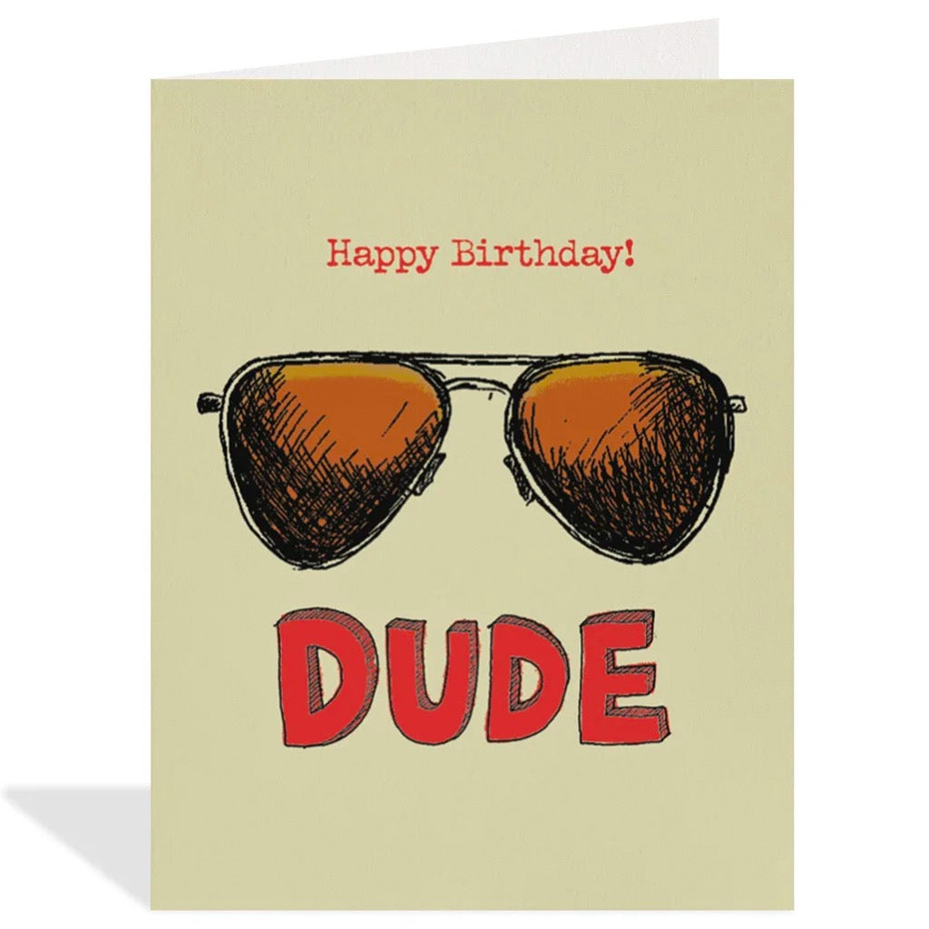 Aviators Dude Birthday Card.