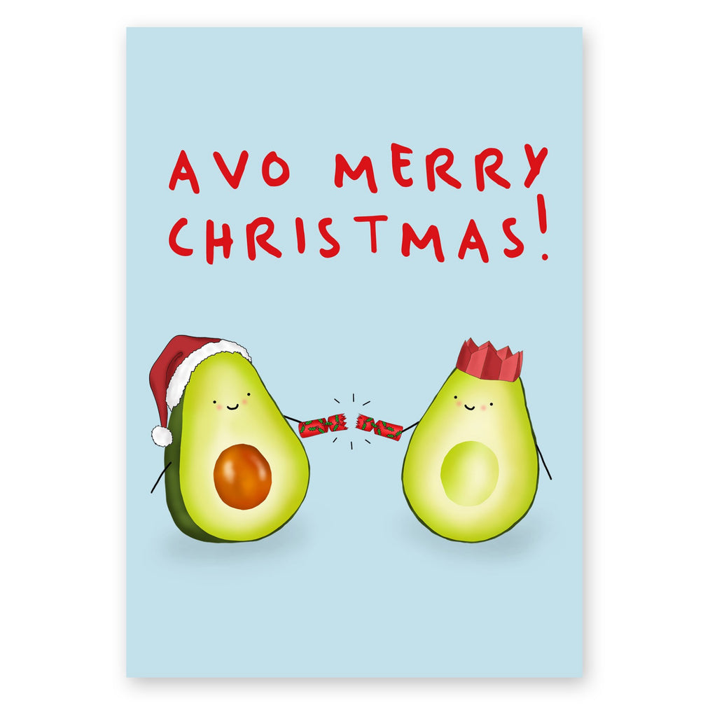 Avocado Merry Christmas Card