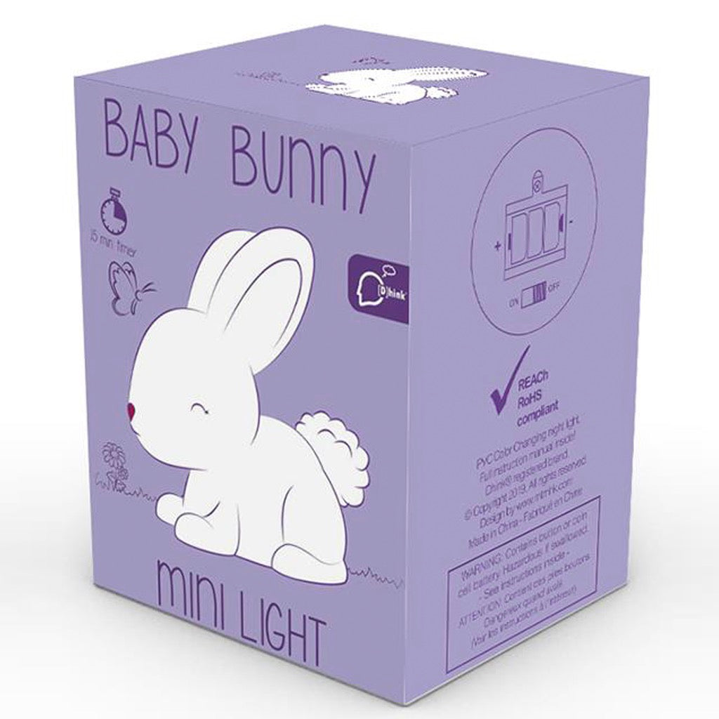 Baby Bunny Mini Night Light packaging.