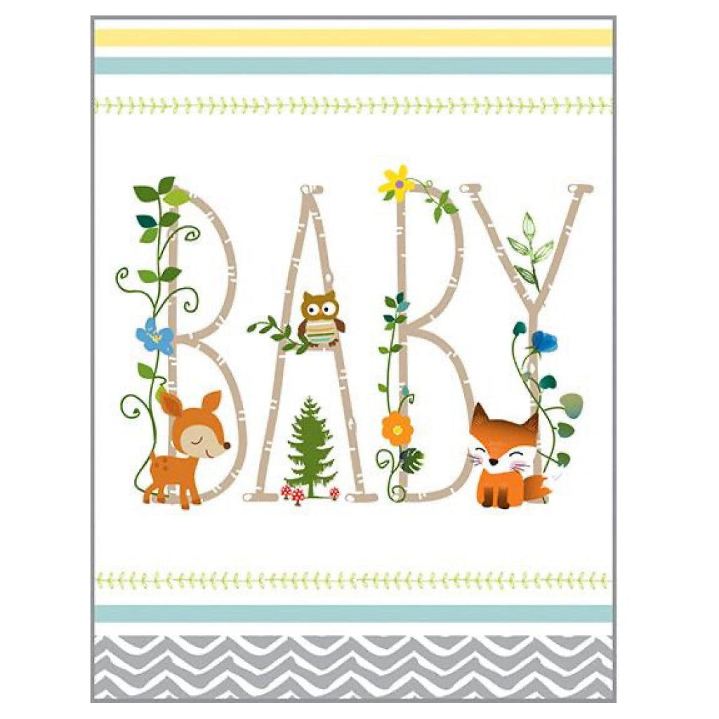 BABY Letters Little Animals Card