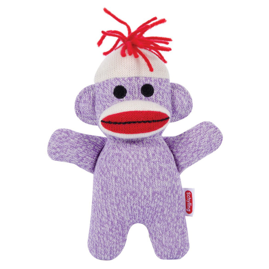 Baby Sock Monkey purple.