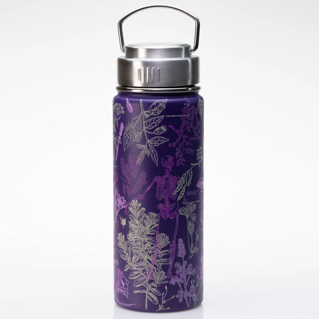 Back of Poisonous Plants 18 oz Stainless Steel Bottle.