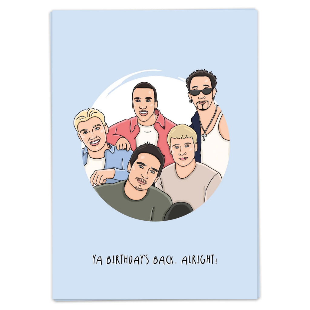Backstreet Boys Birthday Card.