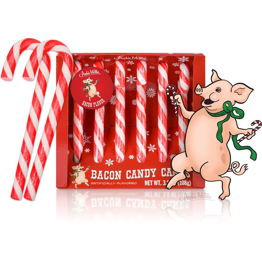 Bacon Candy Canes Set of 6