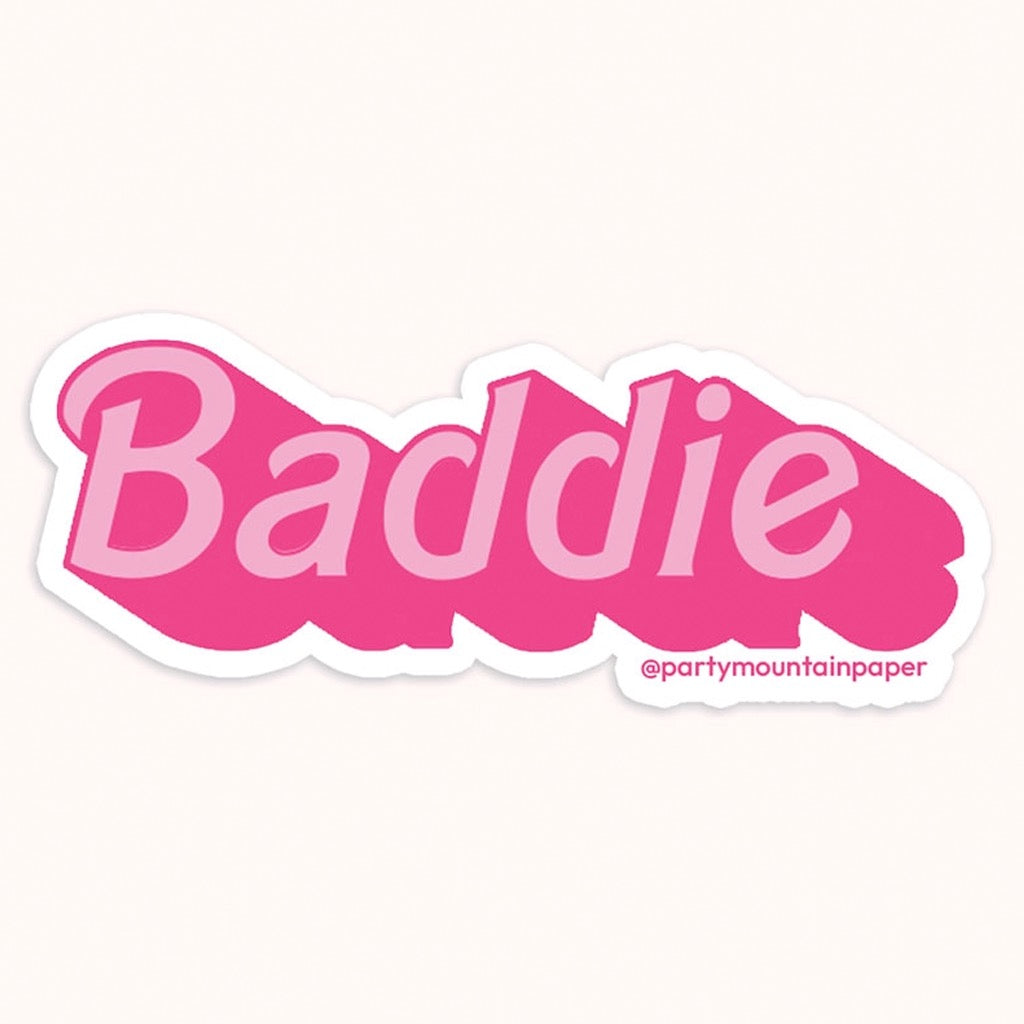 Baddie Sticker.