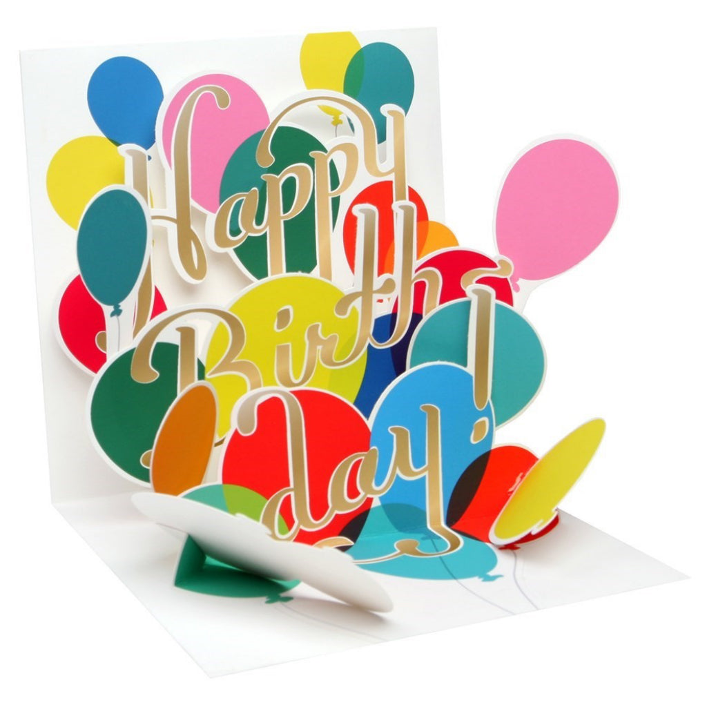 Balloon Bouquet Birthday Pop-Up Card