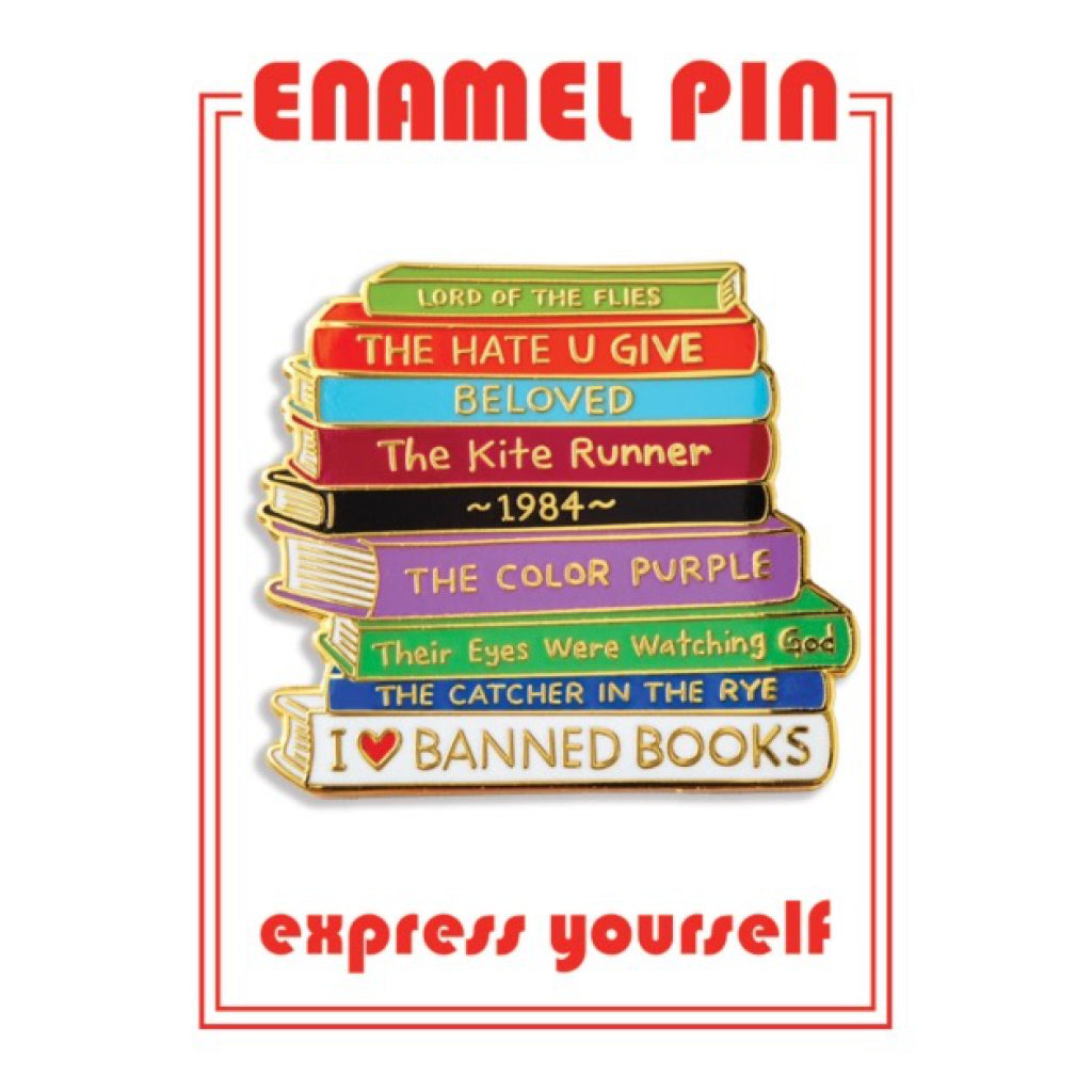 Banned Books Enamel Pin