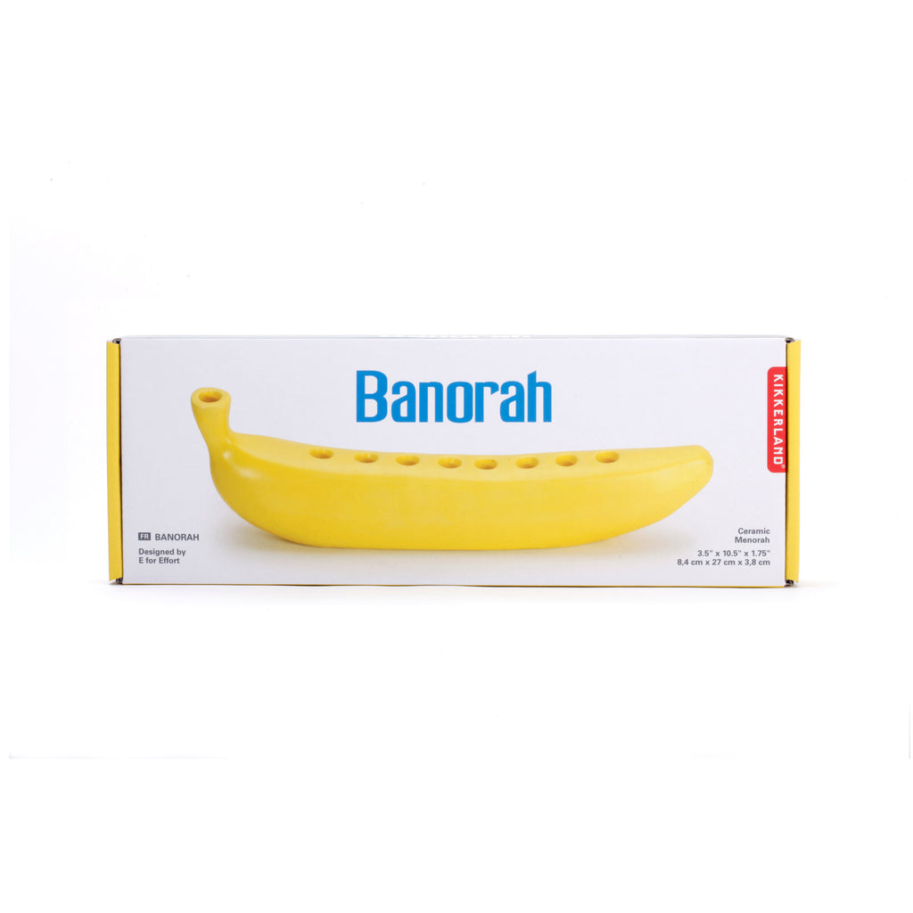 Banorah Banana Menorah packaging.