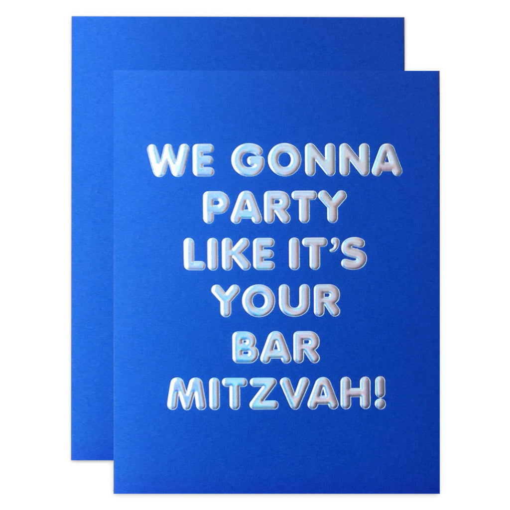 Bar Mitzvah Party Card