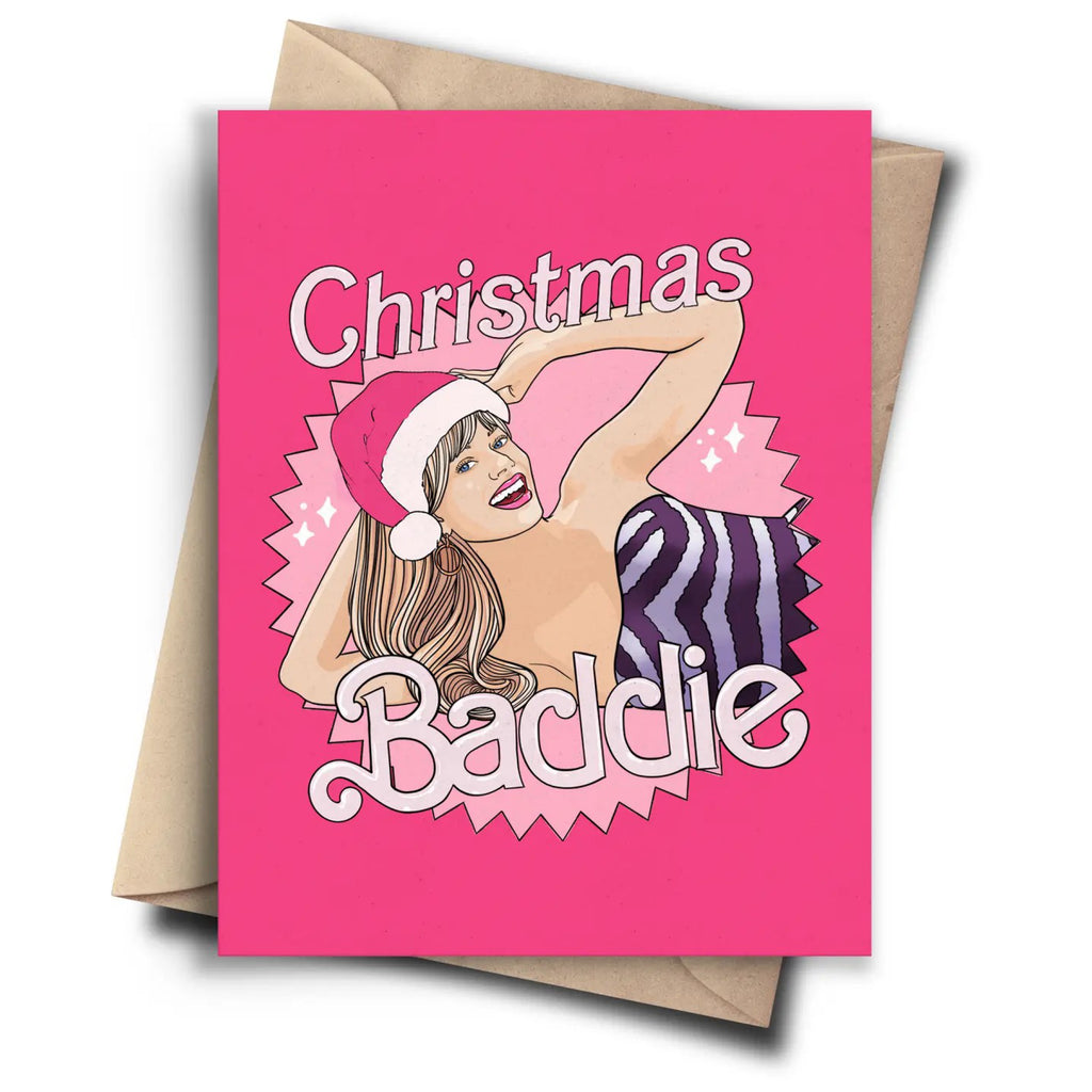 Barbie Christmas Baddie Card.