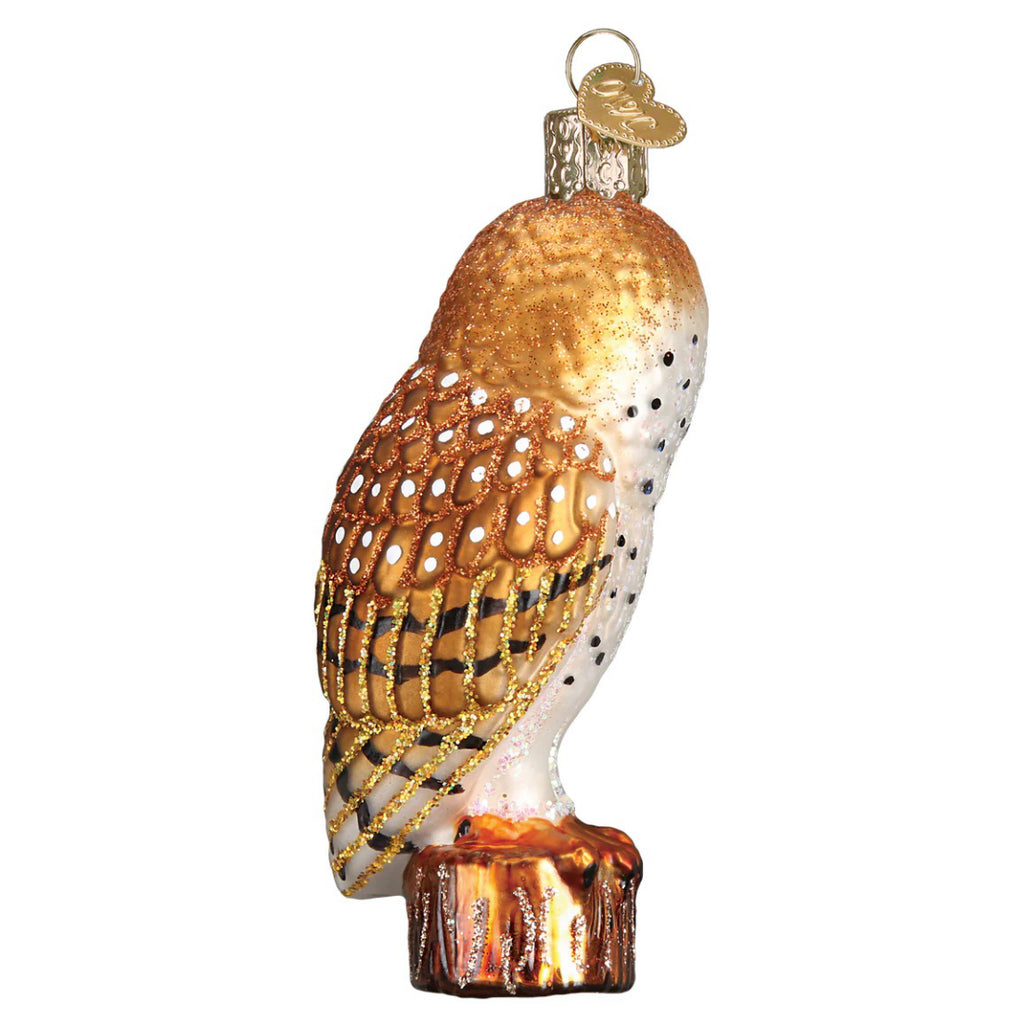 Barn Owl Ornament back.