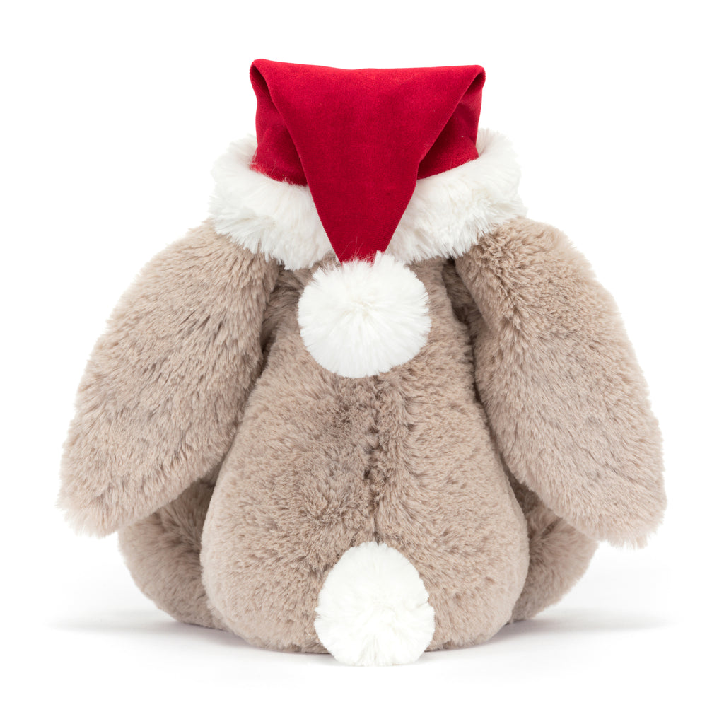 Bashful Christmas Bunny back view.