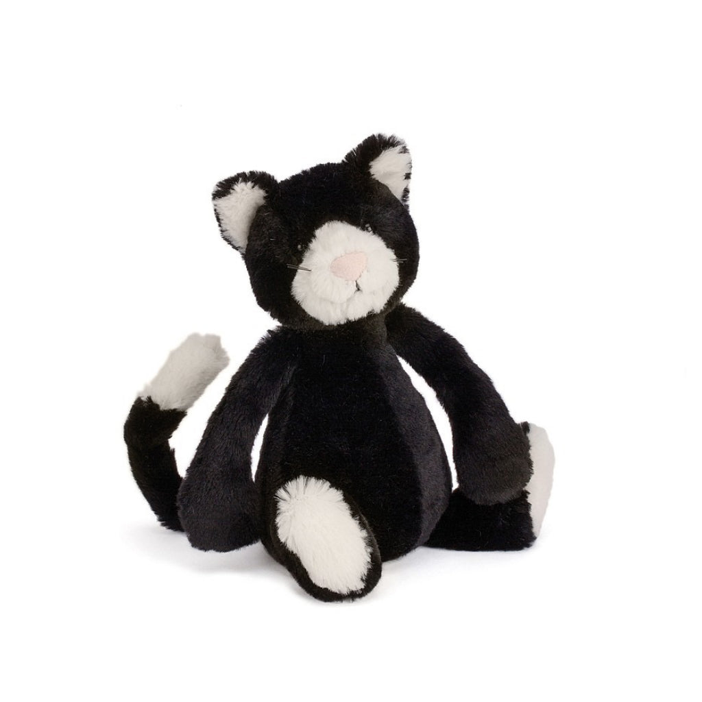 Bashful Medium Kitten Black  White