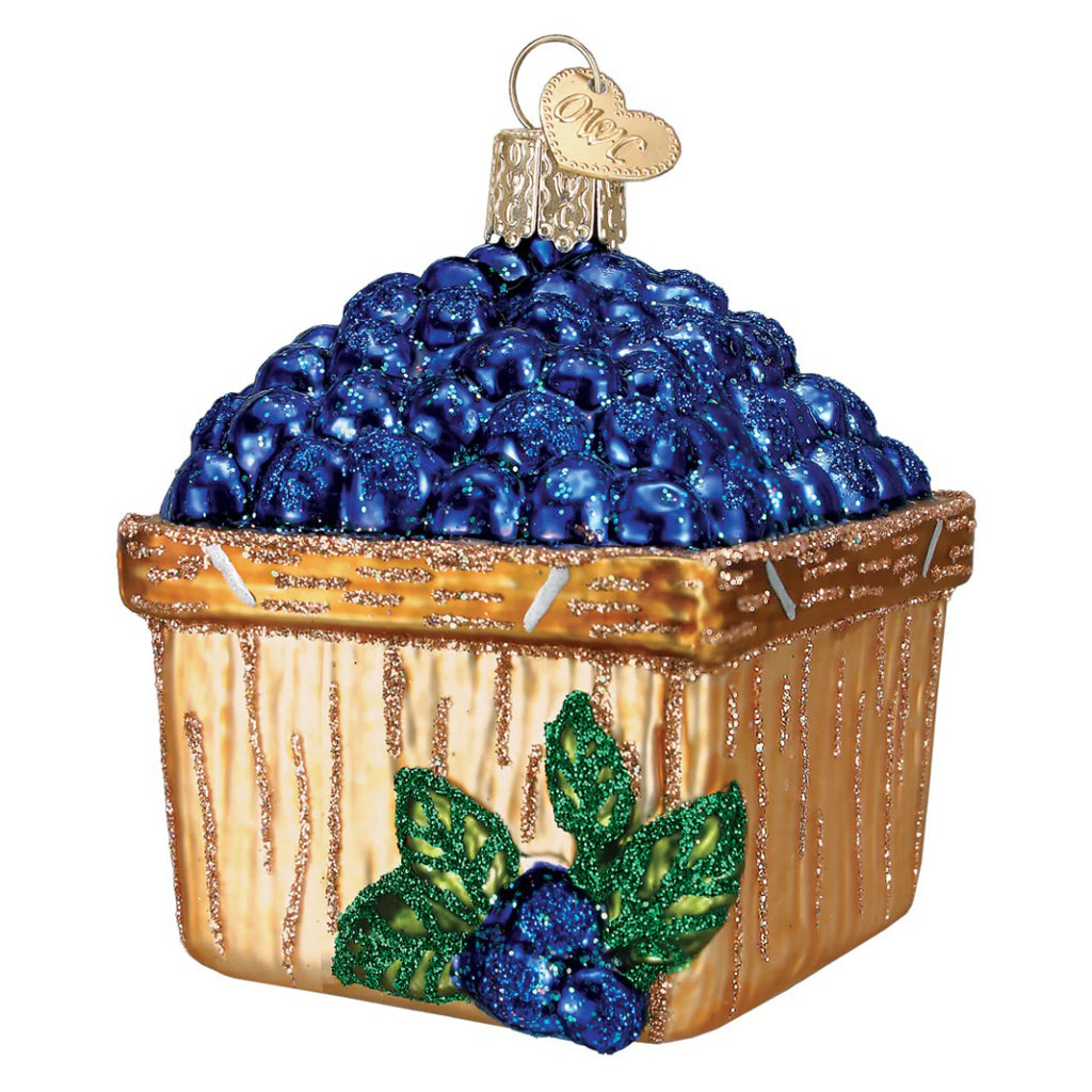 Basket Of Blueberries Ornament.