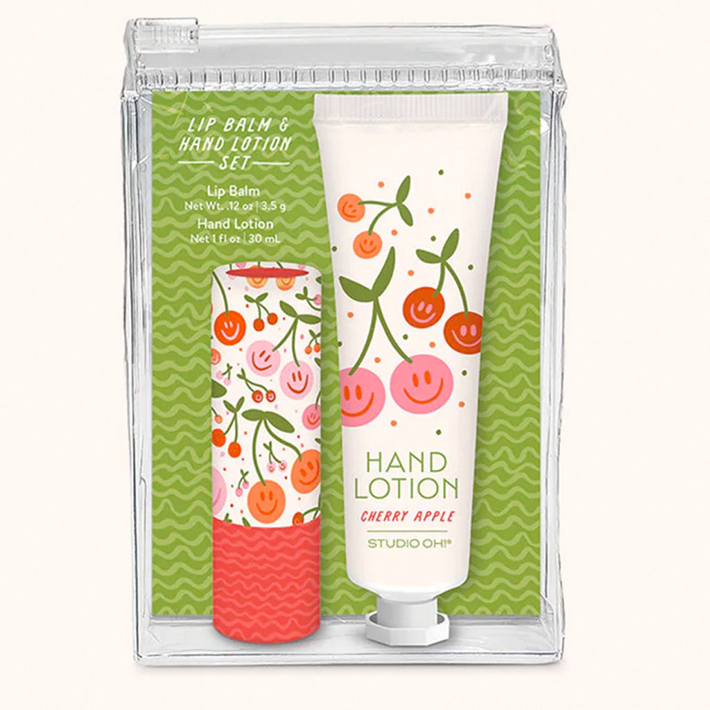 Be All Smiles Lip Balm & Hand Lotion Set packaging.