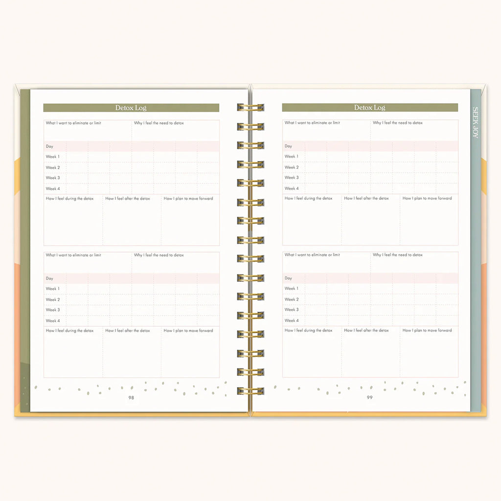 Be Kind To Yourself Guided Journal open.