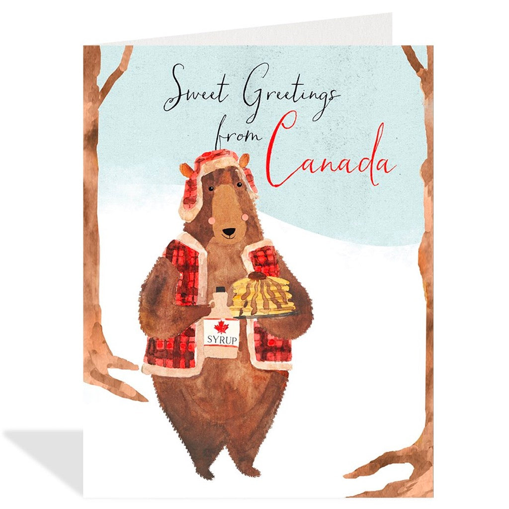 Bear Sweet Greetings From Canada Card