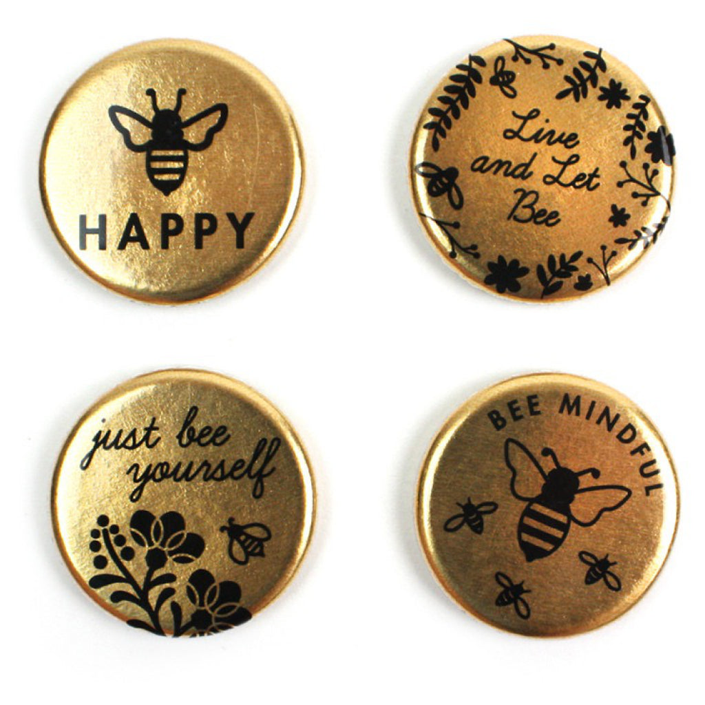 Bee Gold Magnet Set.