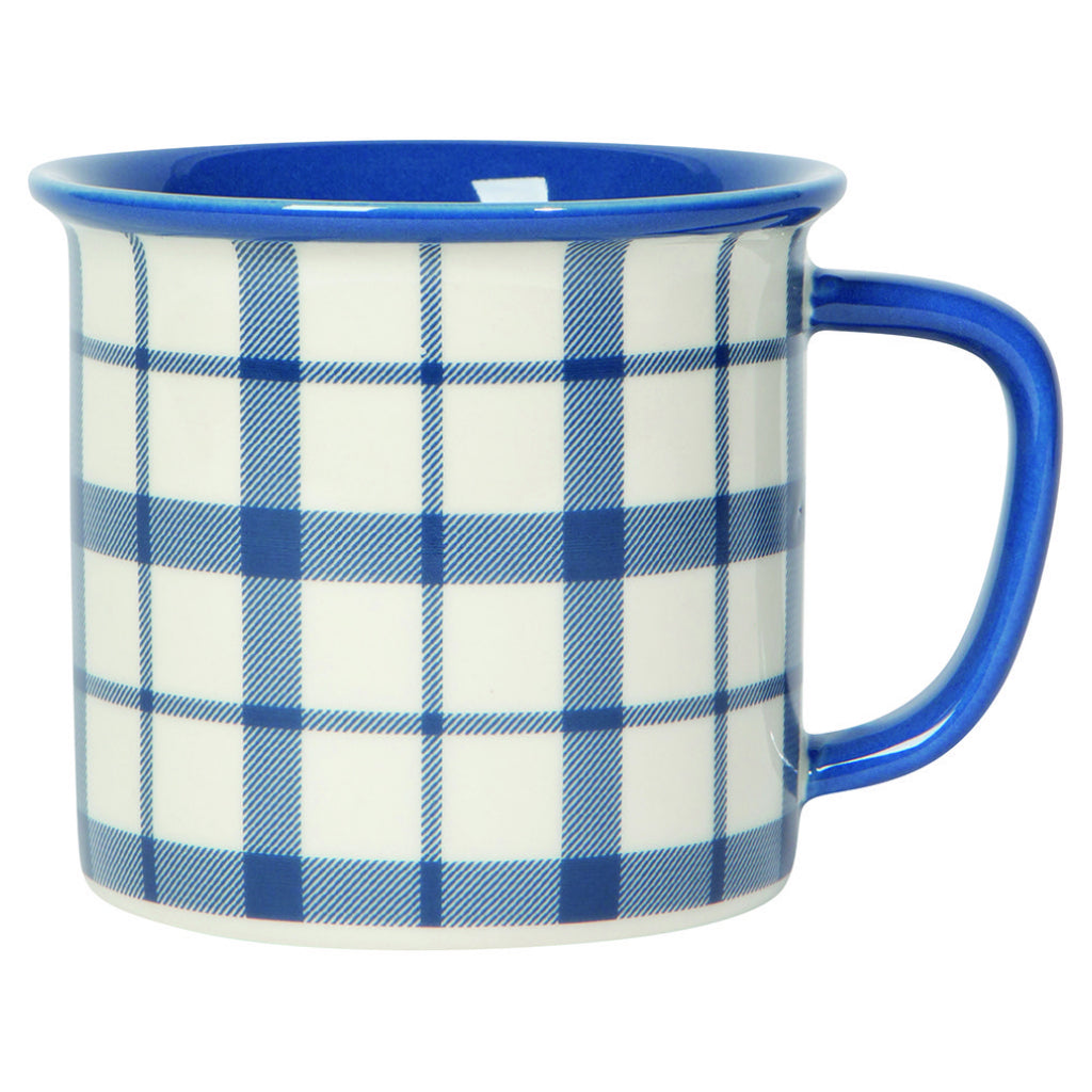 Belle Plaid Heritage Mug with handle on right