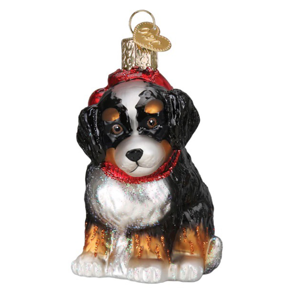 Bernedoodle Puppy Ornament.