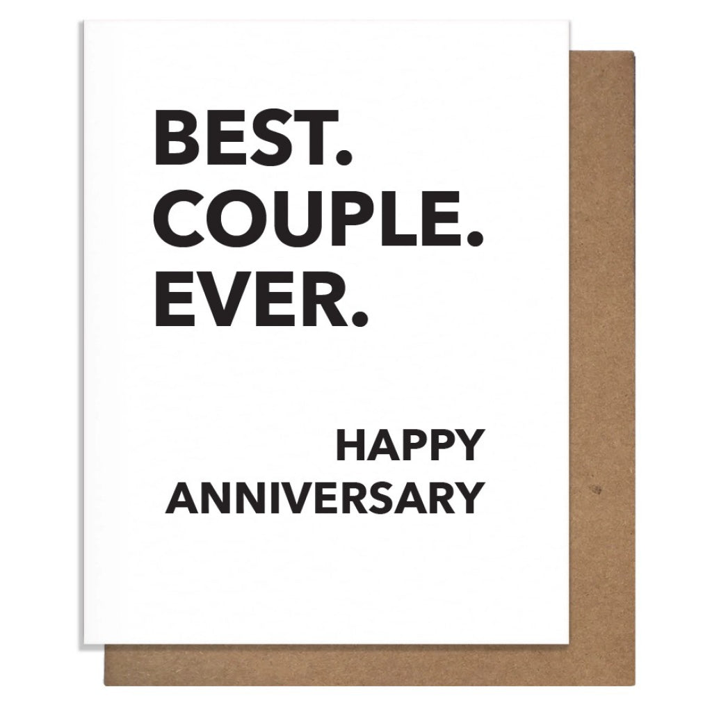 Best Couple Ever Anniversary Card