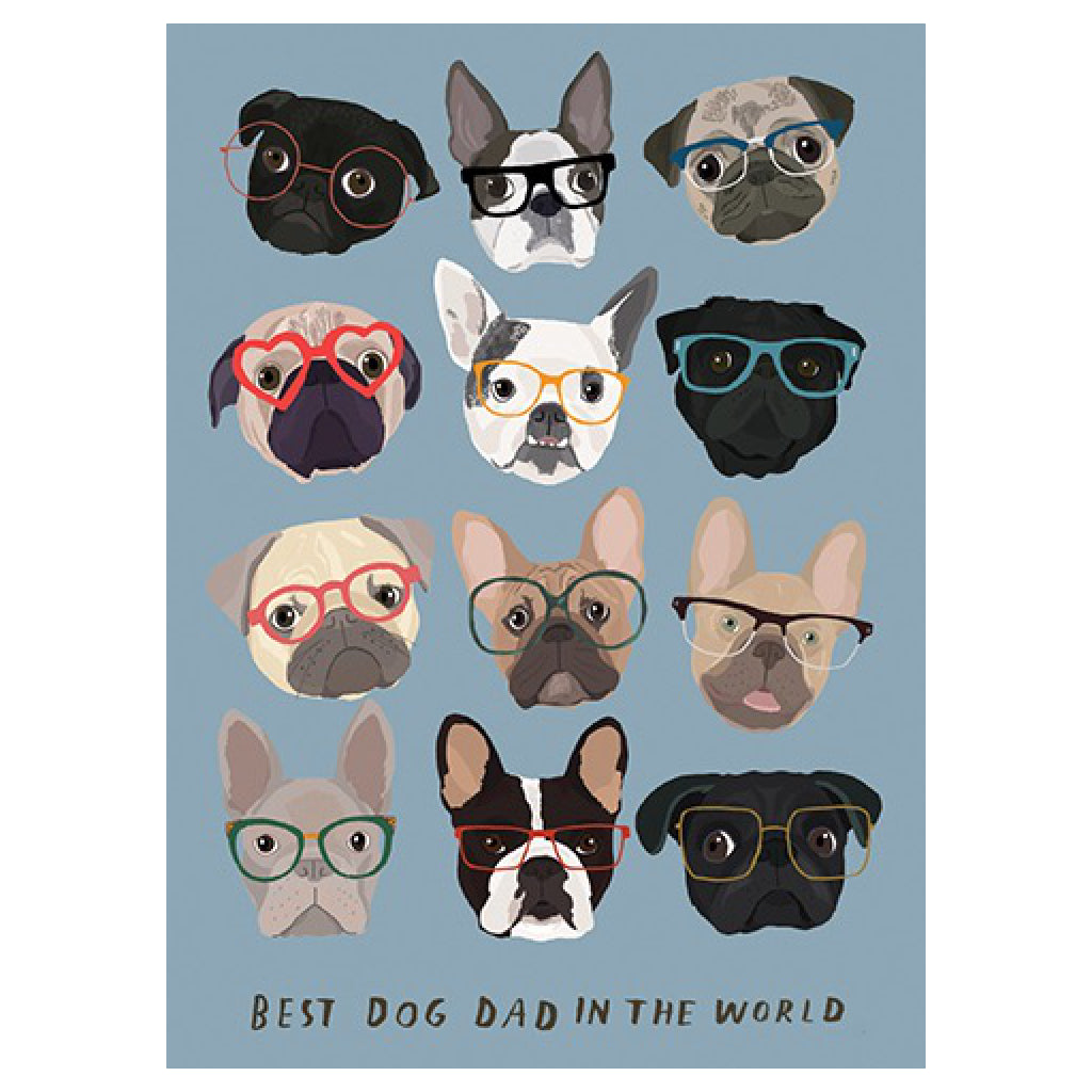 Best Dog Dad In The World Card