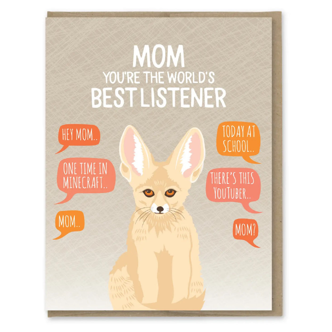 Listener Card Best Listener Mother's Day Card | Modern Printed Matter – Outer Layer