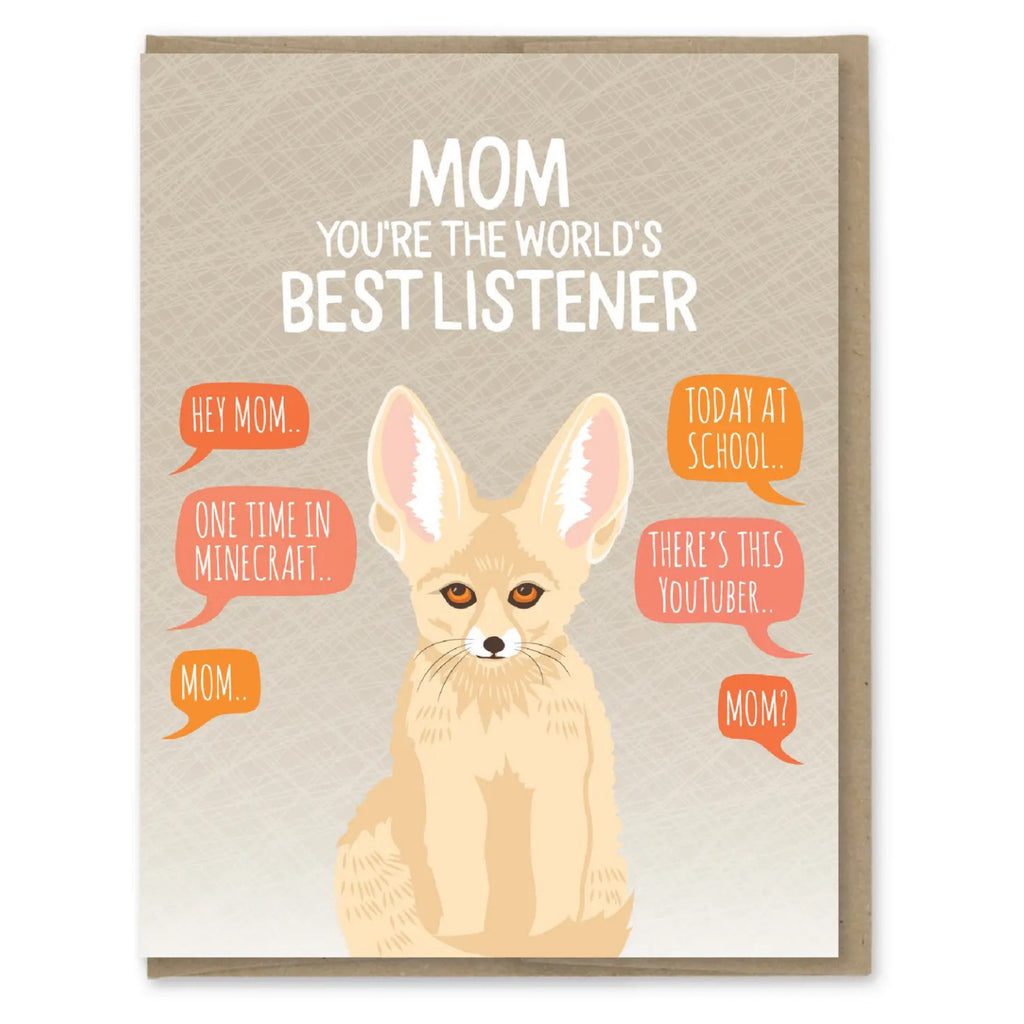 Best Listener Mother's Day Card.