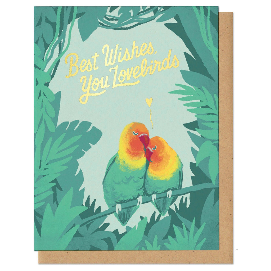 Best Wishes You Lovebirds Card