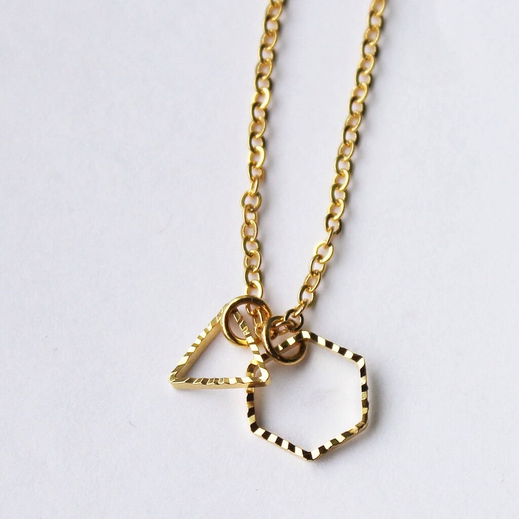 Bevelled Shapes Necklace.