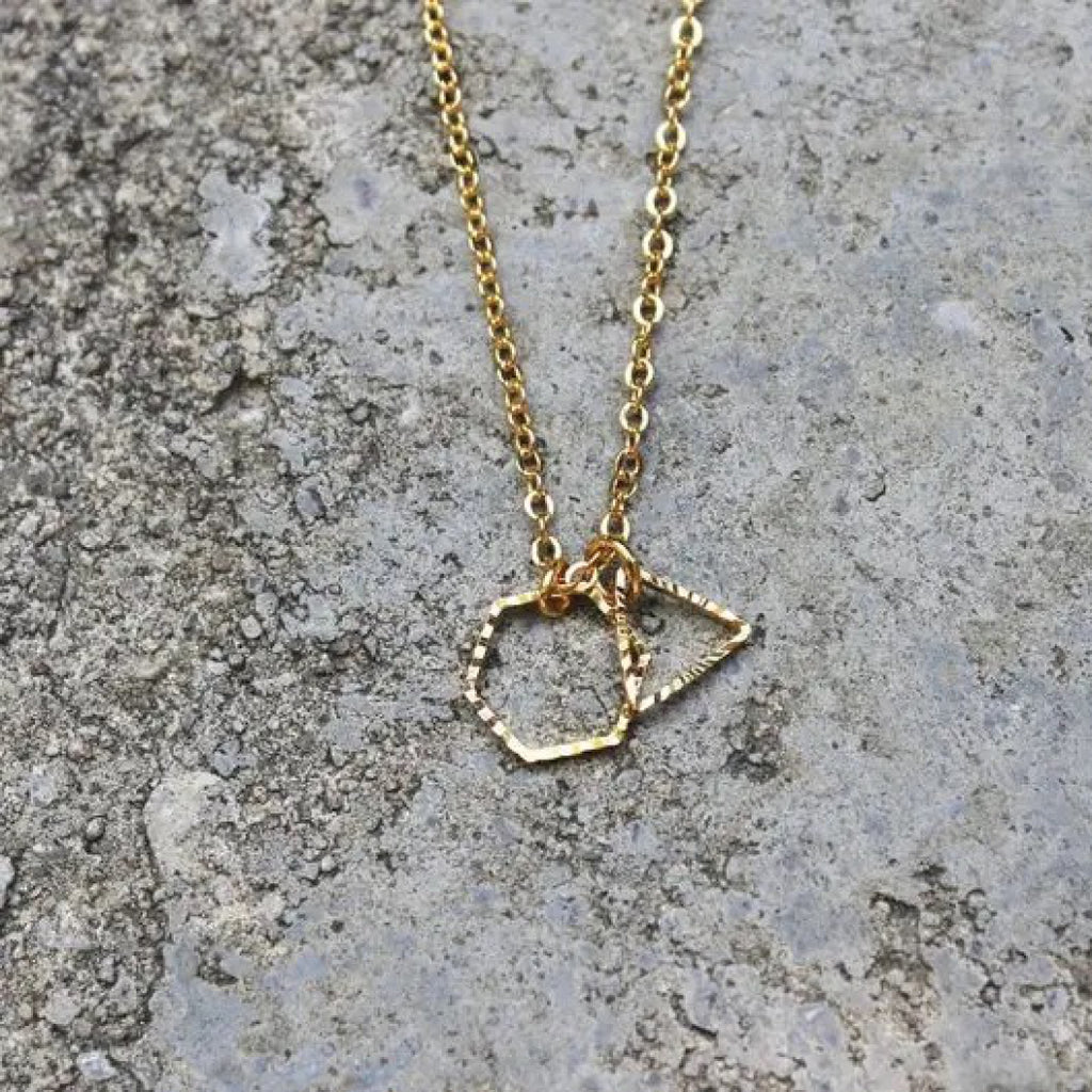 Bevelled Shapes Necklace.