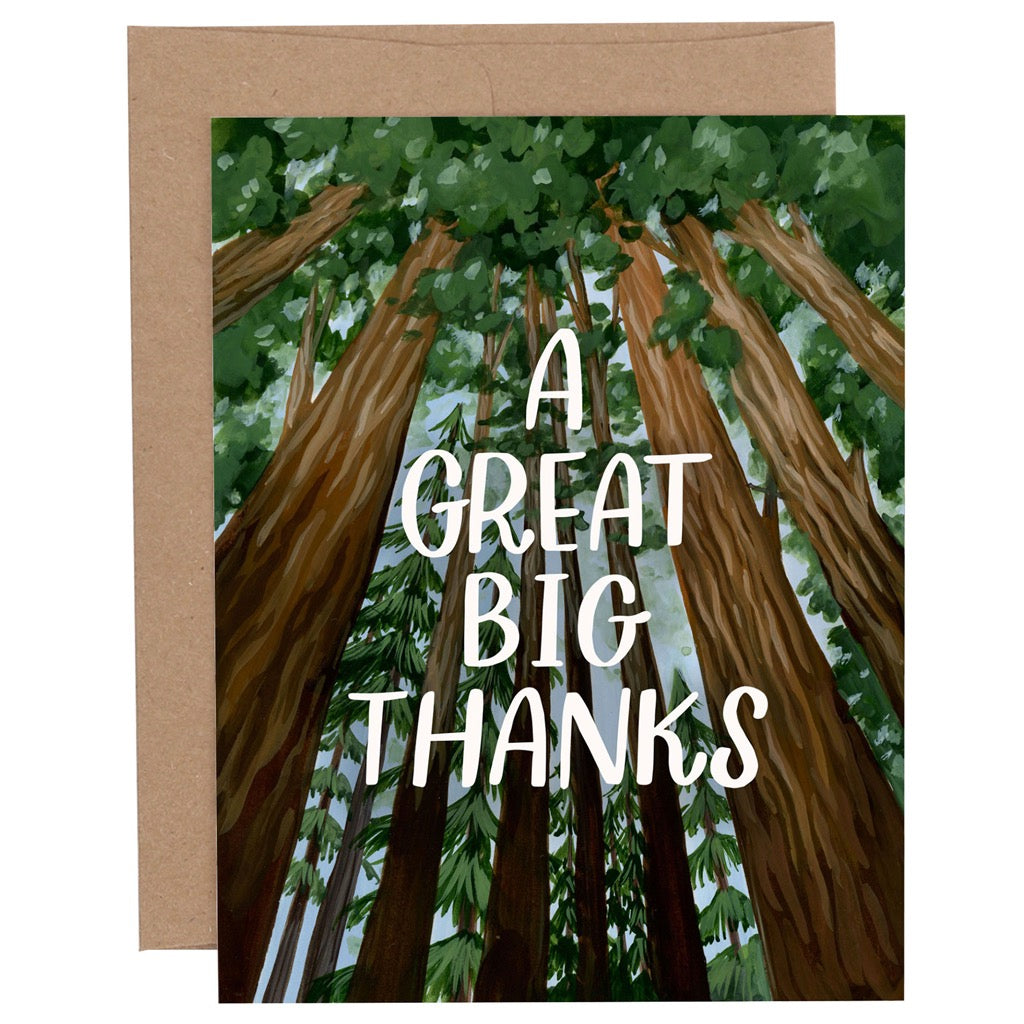 Big Redwood Thank You Card