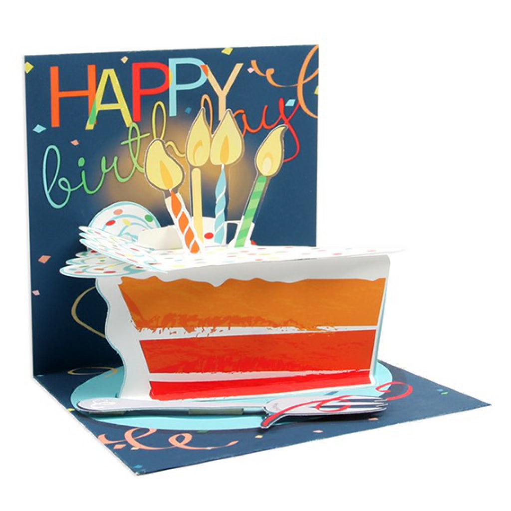 Big Slice of Cake Birthday Pop-Up Card