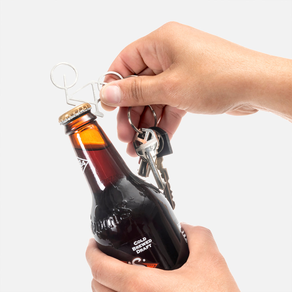 Bike Key Ring and Bottle Opener Lifestyle