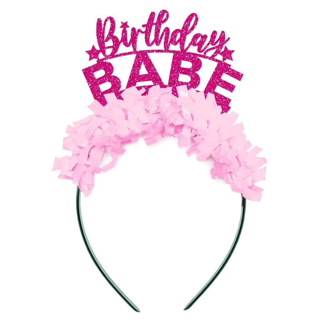 Birthday Babe Party Headband Crown.