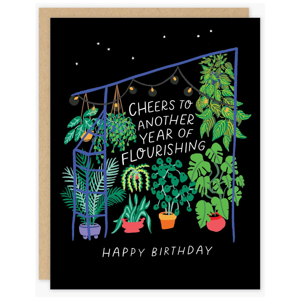 Birthday Greenhouse Card.