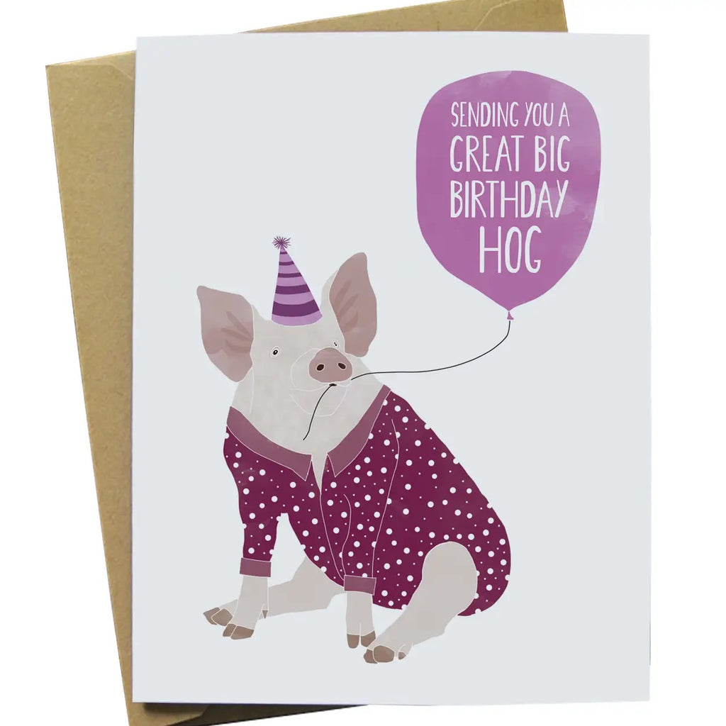 Birthday Hog Card.