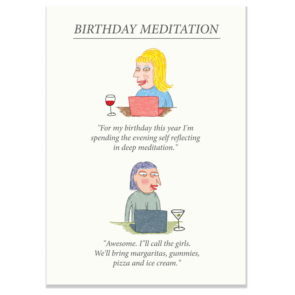 Birthday Meditation Card.
